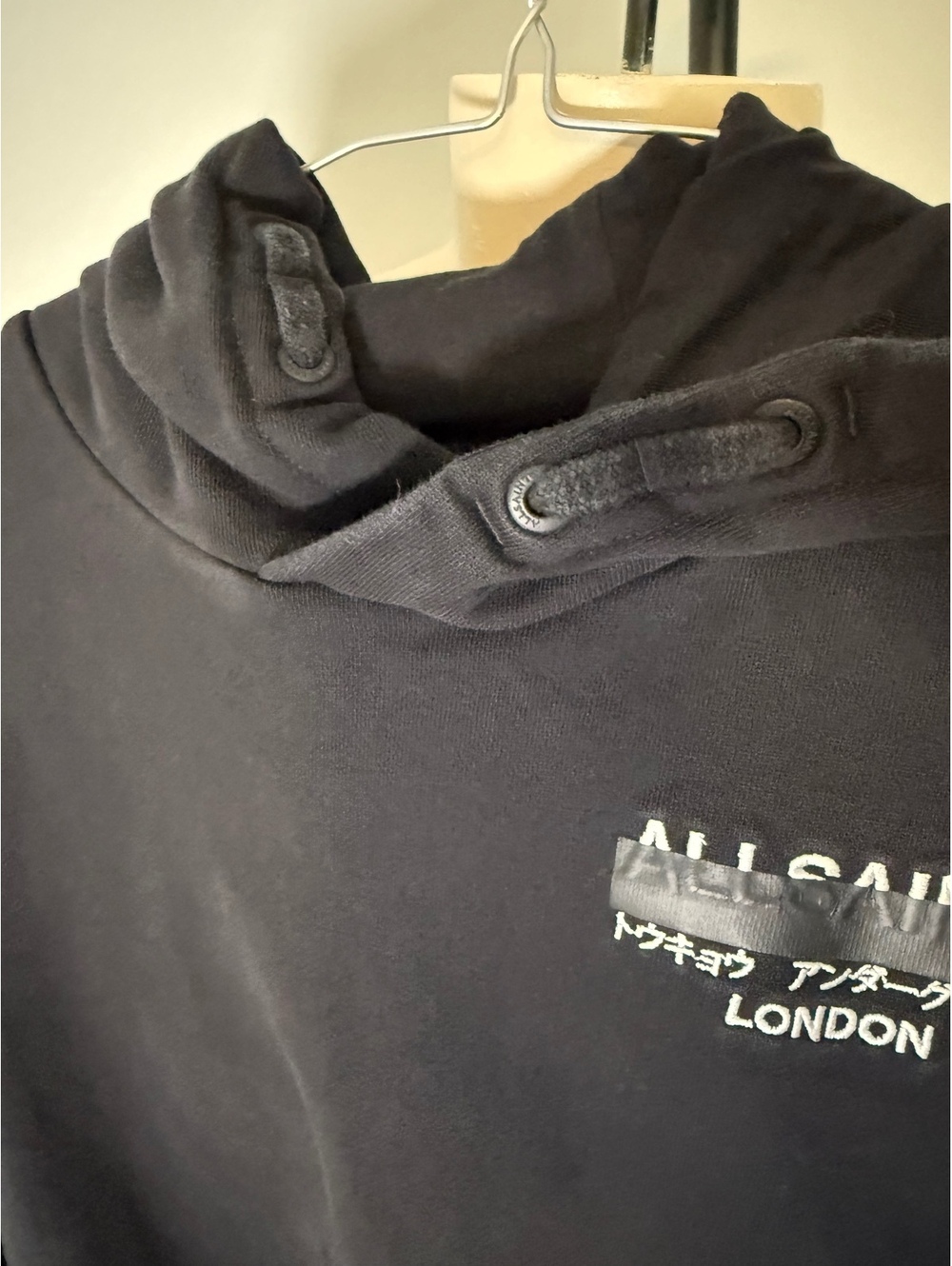 All Saints Boys' Black Hoodie Sweatshirt with Graphic Print - Picture 6 of 11